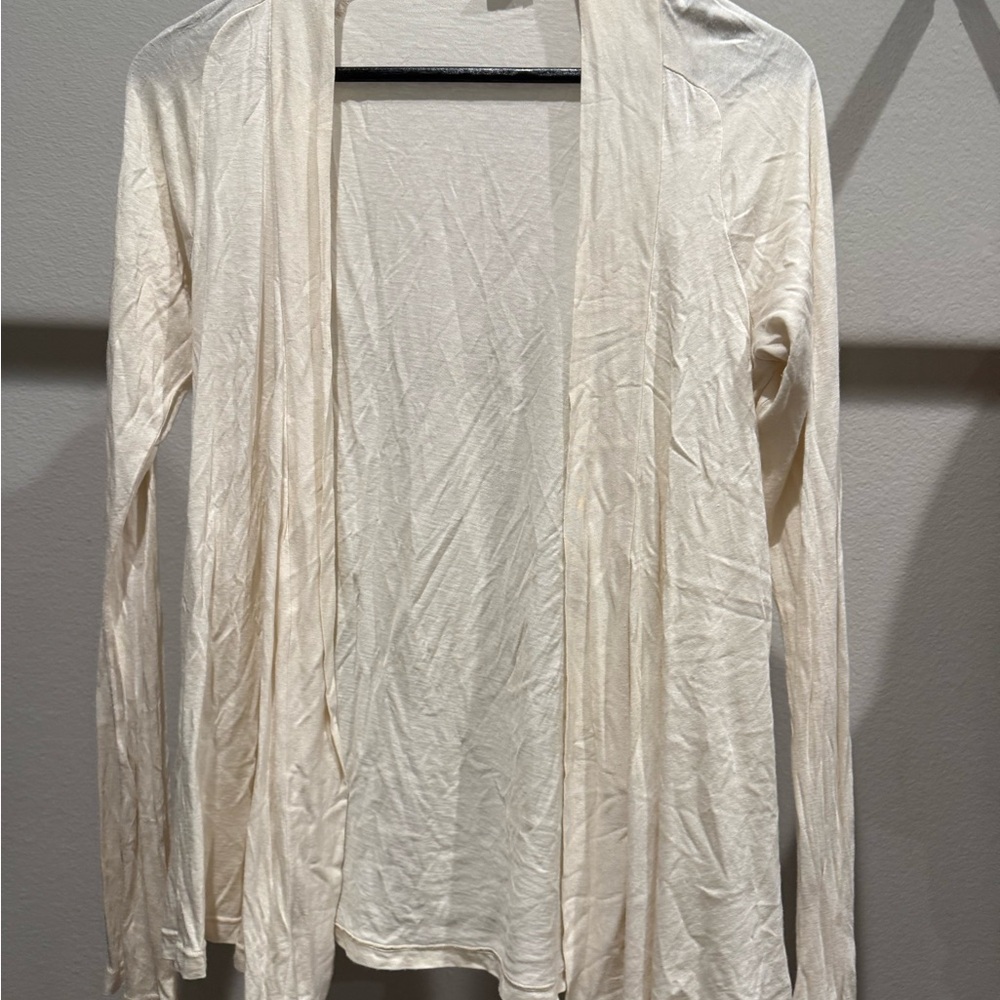 Splendid Cream Open Front Cardigan